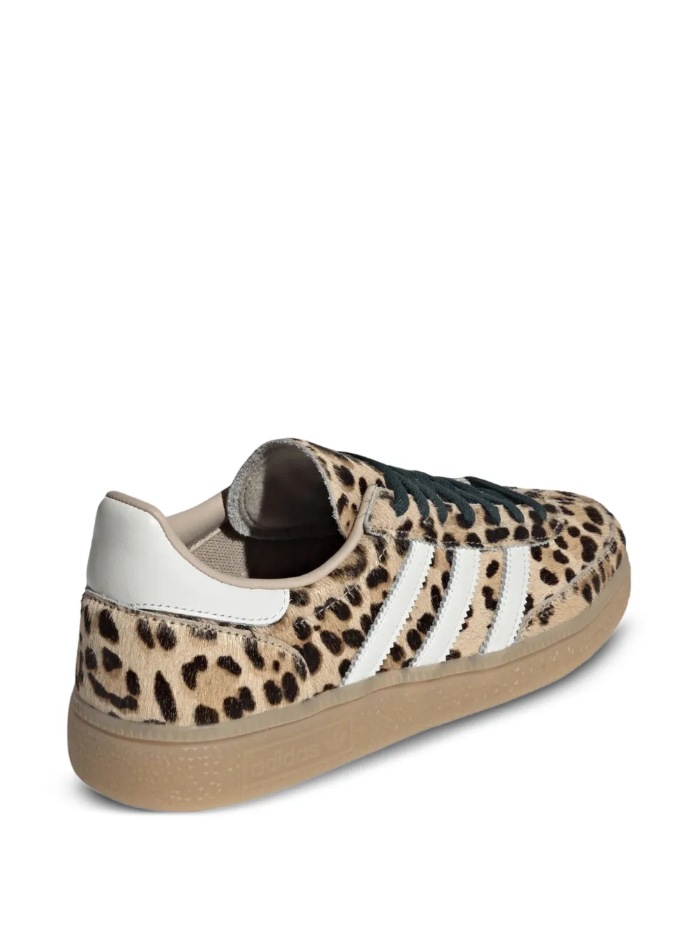 adidas Handball Spezial leren sneakers met luipaardprint Beige