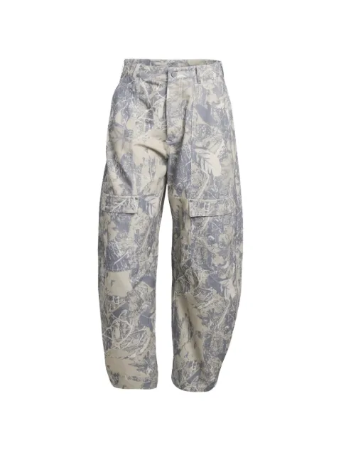 adidas flap-pocket loose-fit trousers