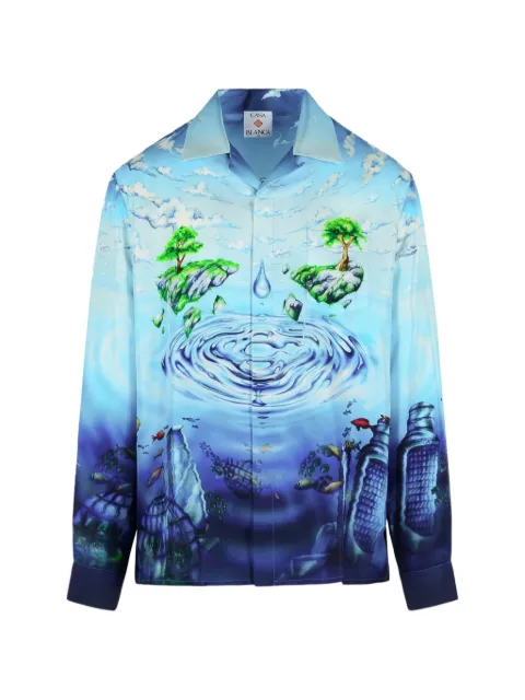 Casablanca Lost Atlantis printed shirt