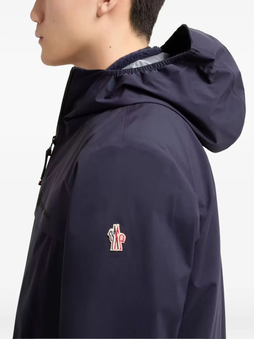 Moncler Grenoble Shipton jack met rits en capuchon Blauw