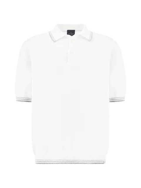 Paul & Shark ribbed-details polo shirt
