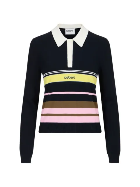 Iceberg striped polo shirt