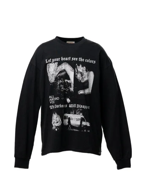 KAMIYA  graphic-print long-sleeve t-shirt