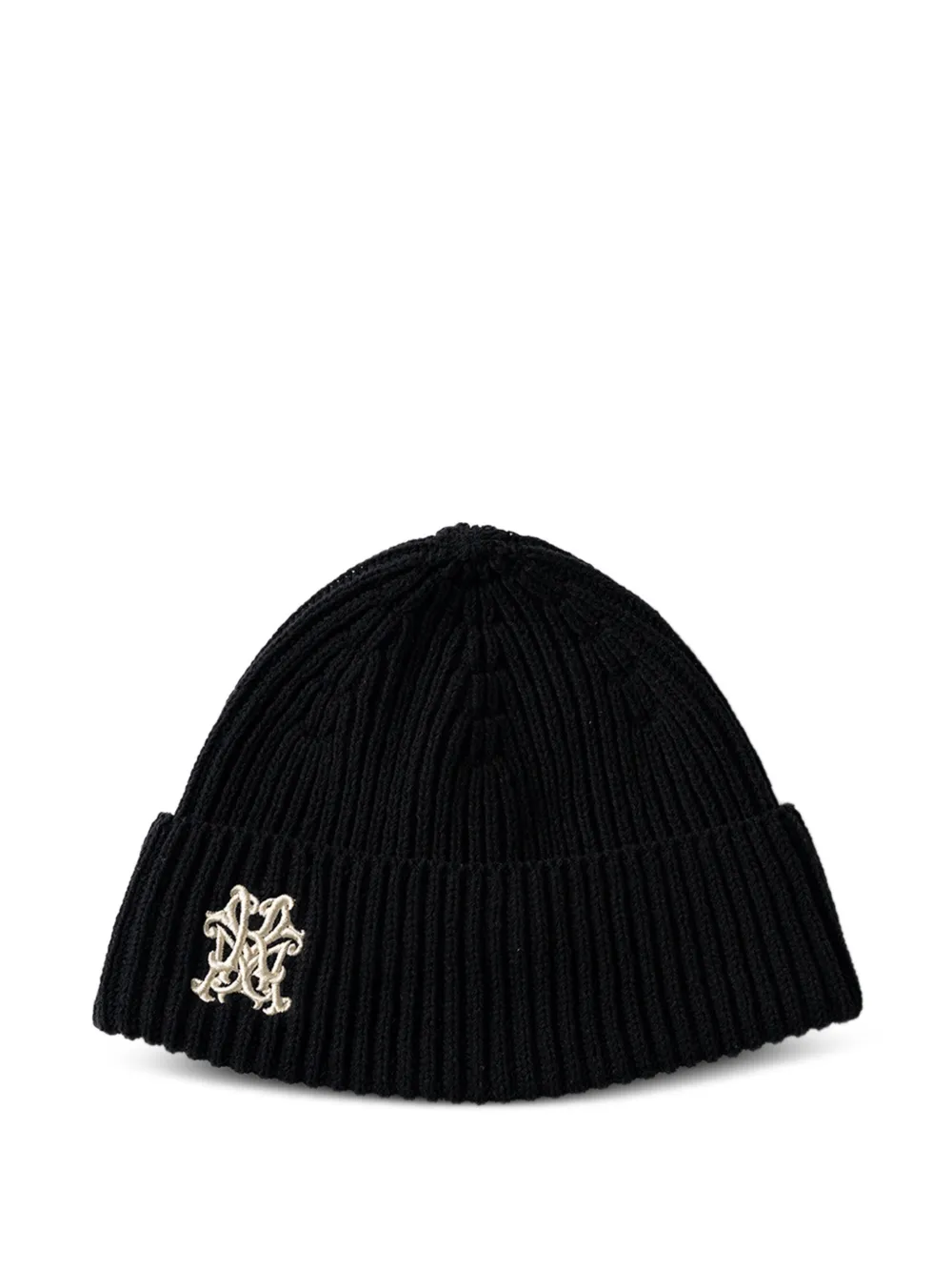 KAMIYA KMY ribbed beanie - Nero