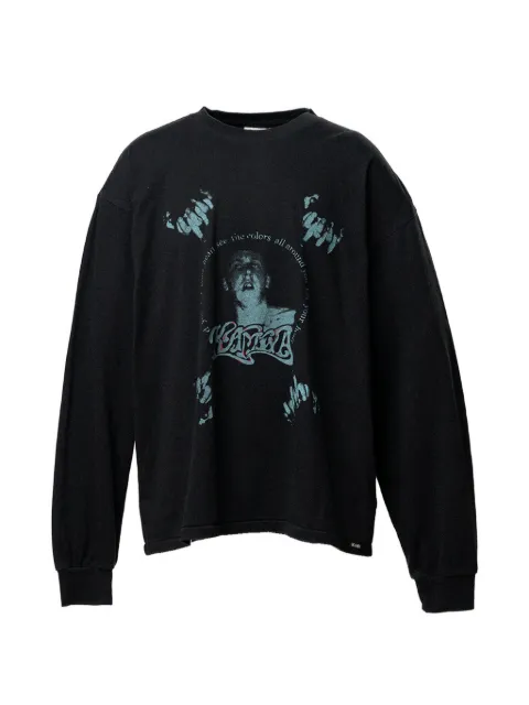 KAMIYA  graphic-print long-sleeve t-shirt