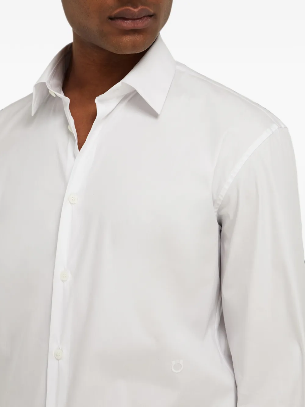 Ferragamo Button-down overhemd Wit