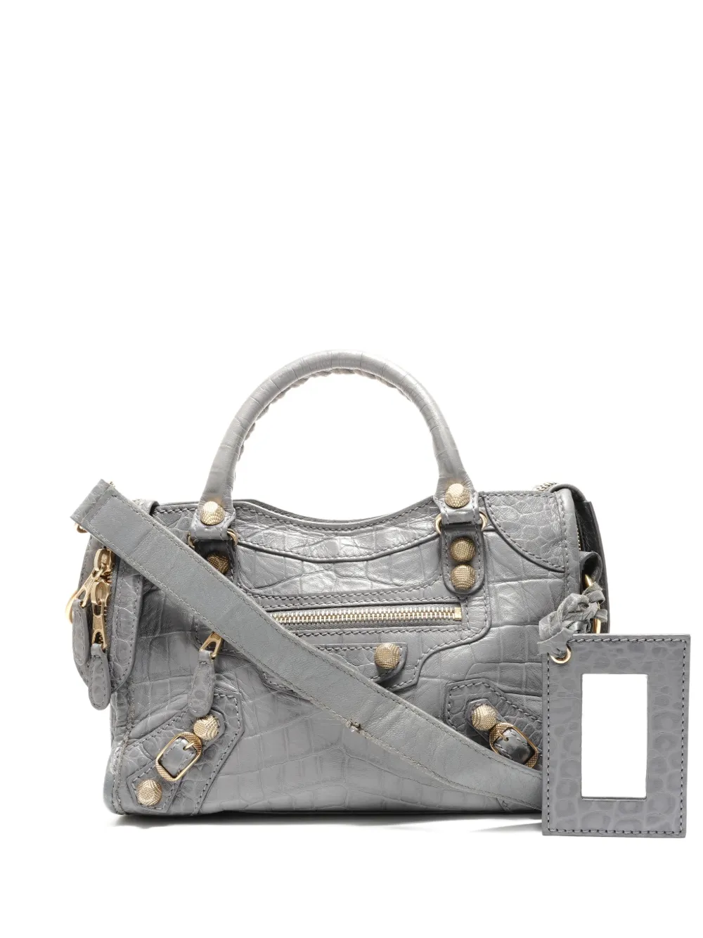Balenciaga Pre-Owned 2020 Giant City leather shoulder bag - Grigio