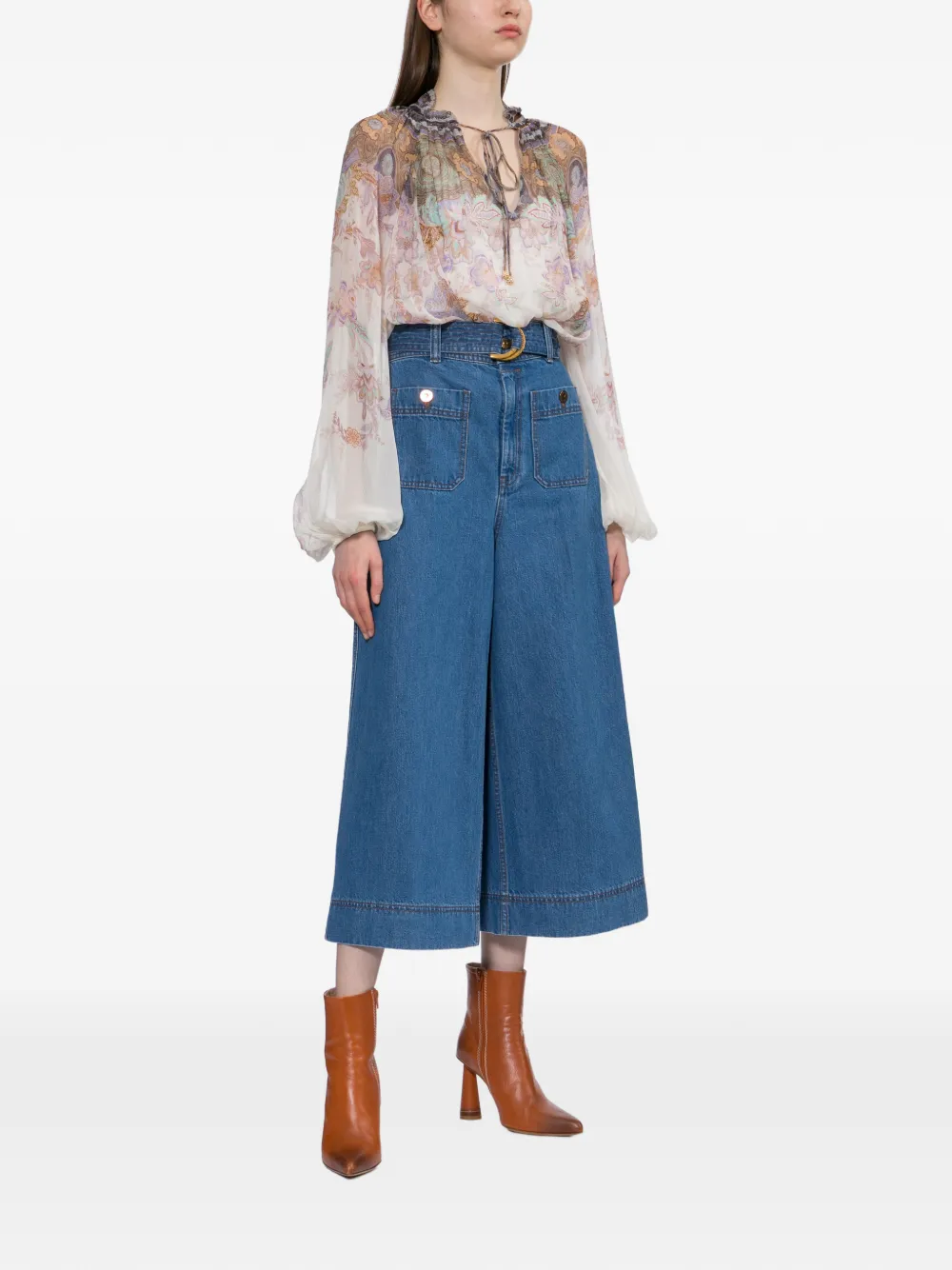  Zimmermann Culottes Jeans - Blue 