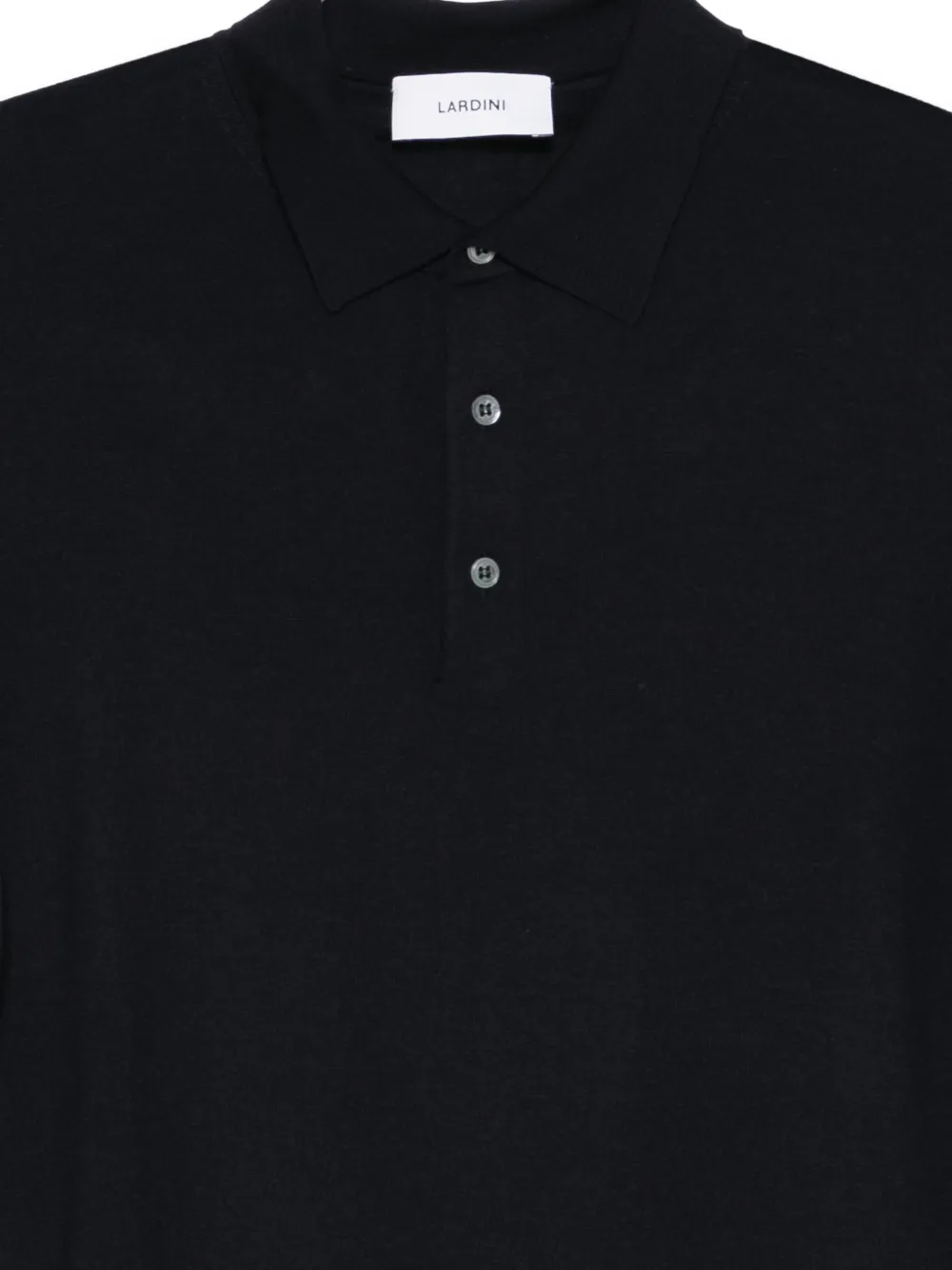 Lardini Poloshirt met knopen Blauw