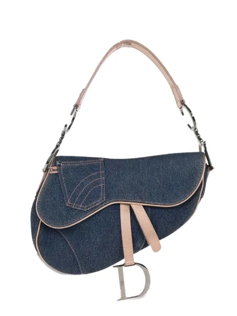 Christian Dior Pre-Owned 2002 Saddle denim handbag