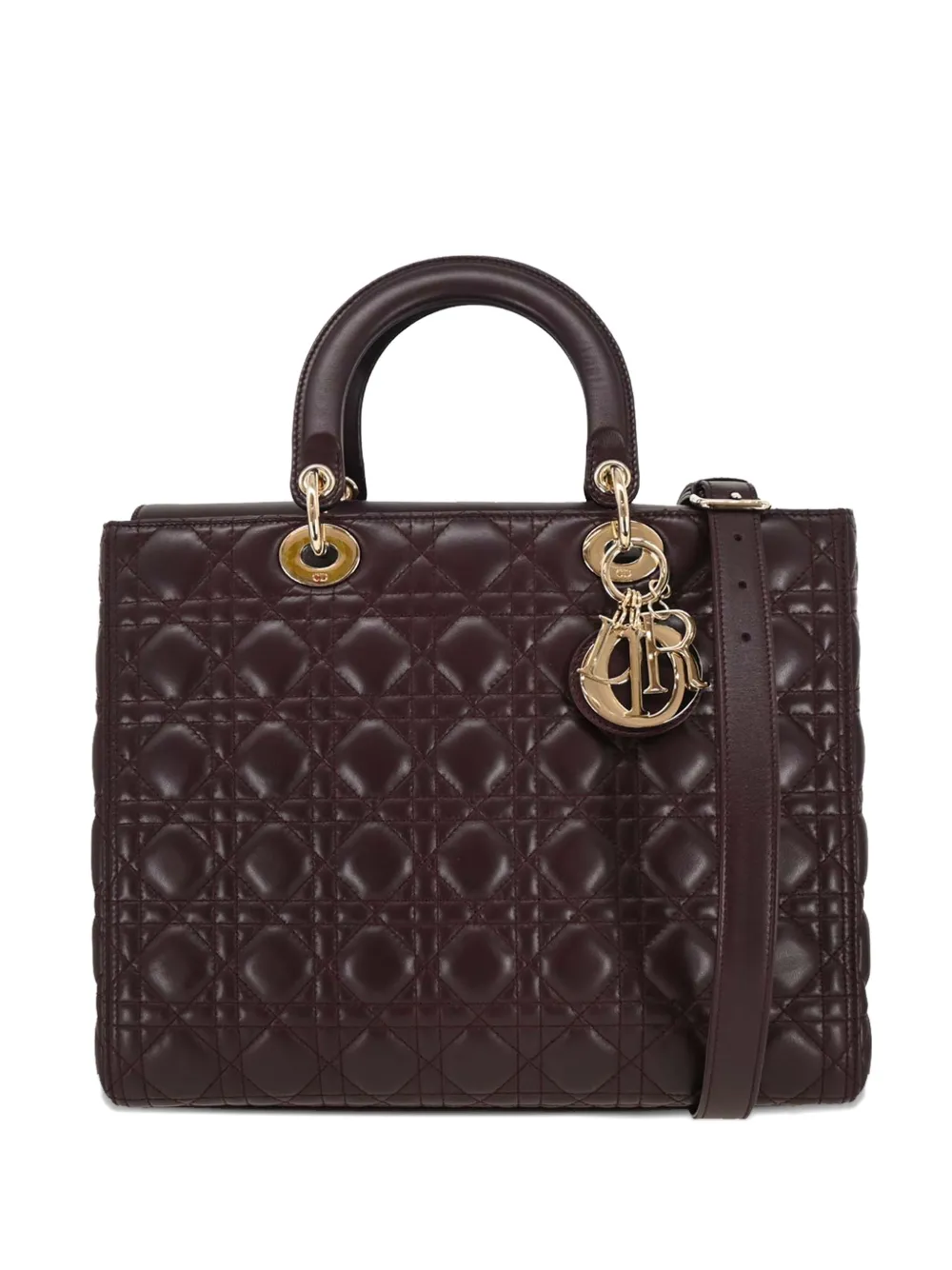 Christian Dior Pre-Owned 2018 large Lady Diro 2way tote bag - Rosso