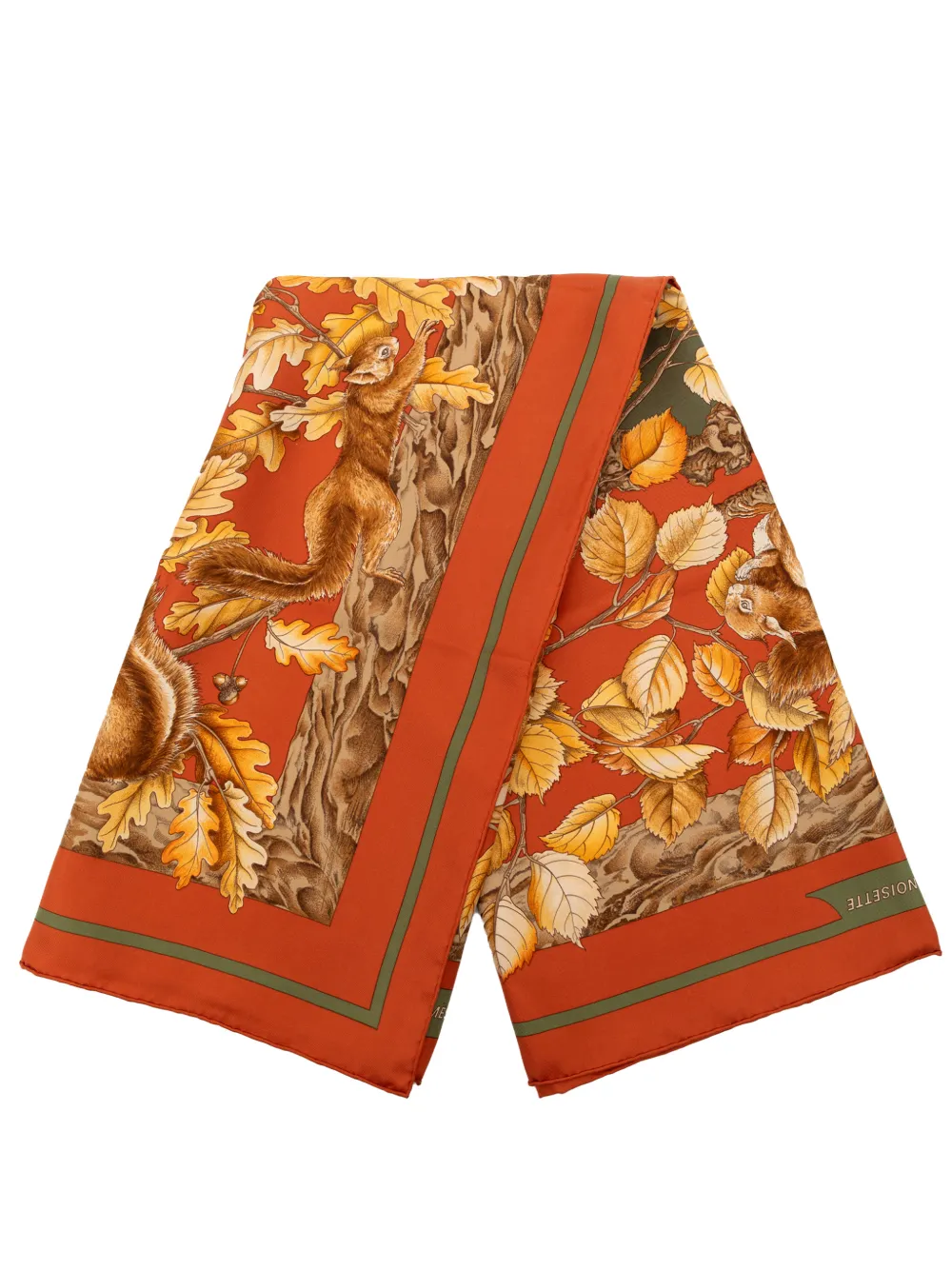 Hermès Pre-Owned 1986-1998 Casse Noisette Silk Scarf 90 scarves - Arancione