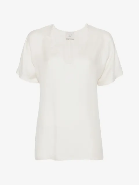 Alysi V-neck short-sleeved T-shirt