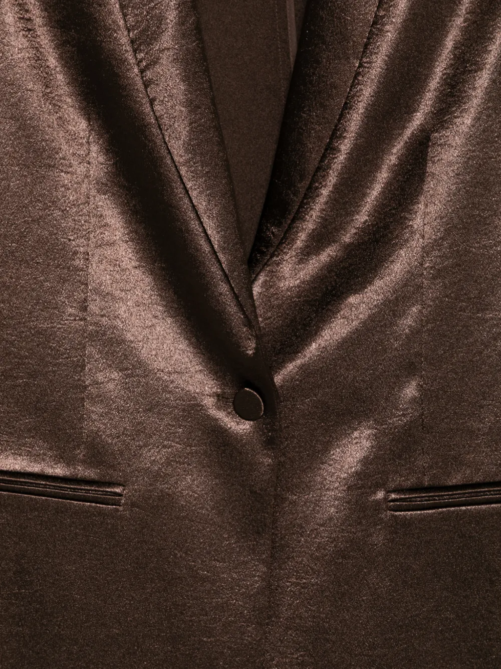  Alysi Shiny Smoking Jacket - Brown 