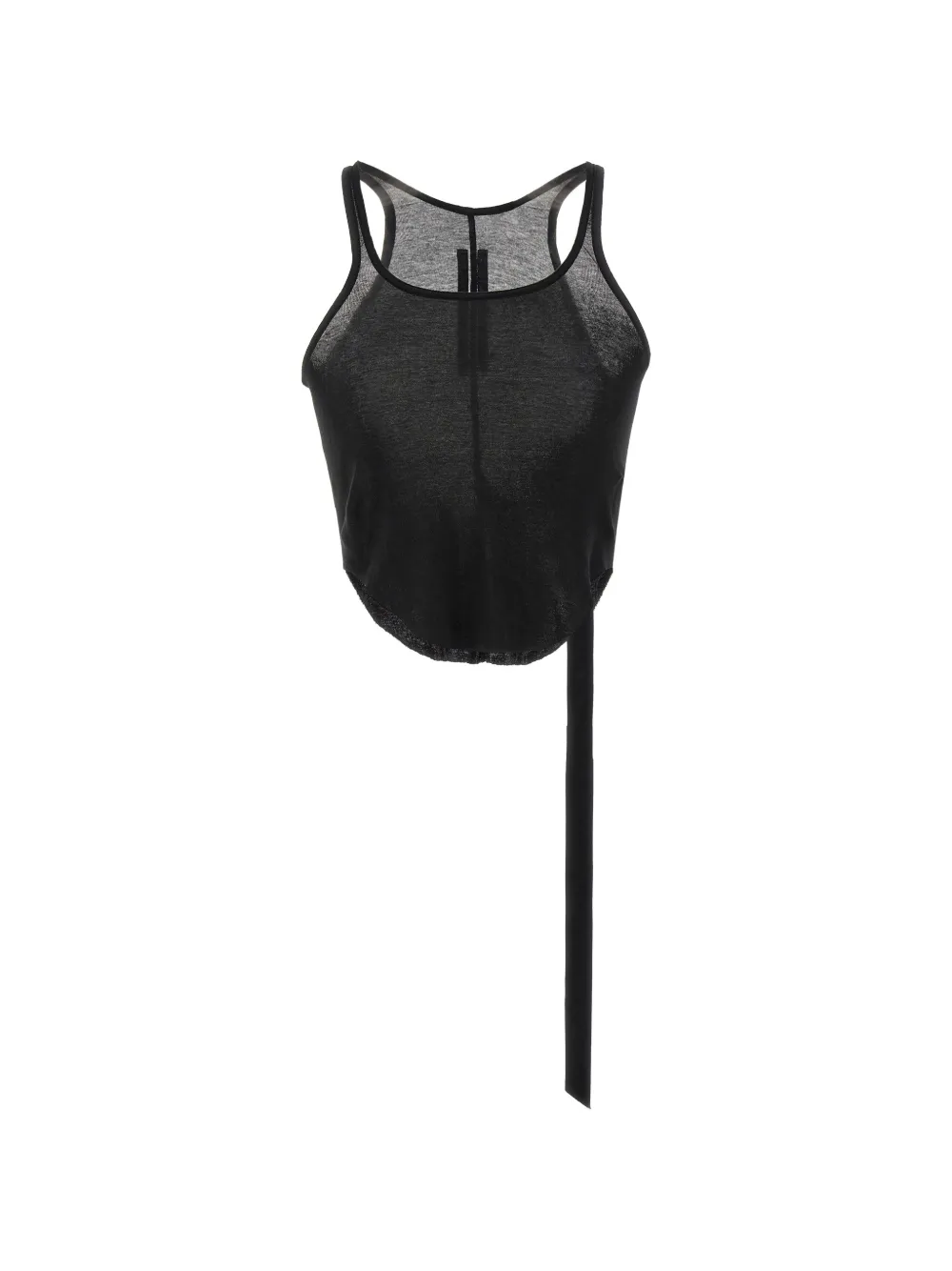 Rick Owens DRKSHDW sleeveless cropped top - Nero