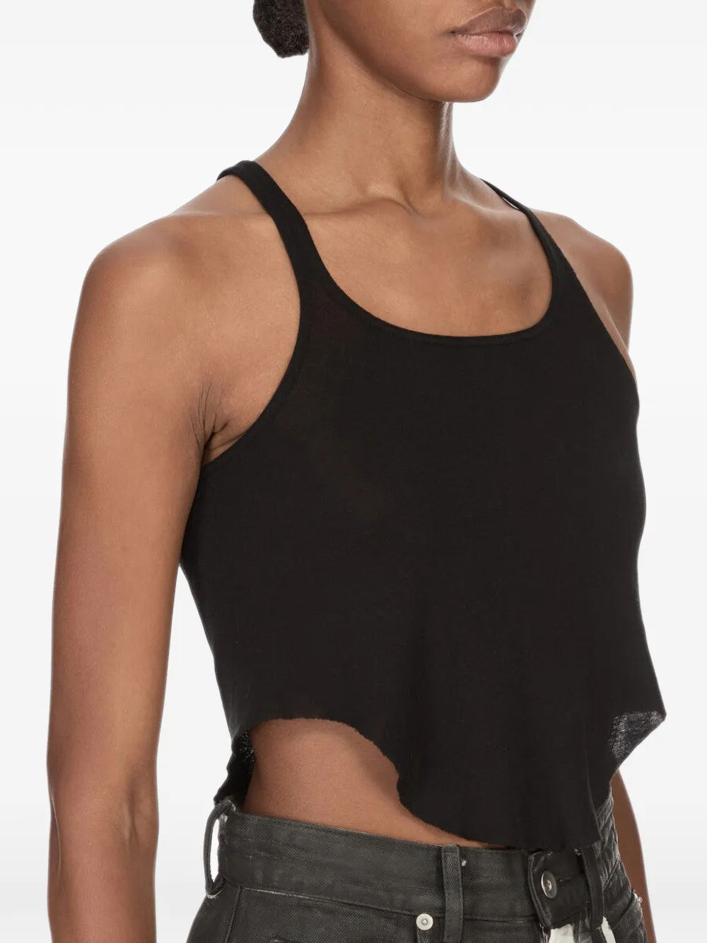 Rick Owens DRKSHDW Cropped top Zwart