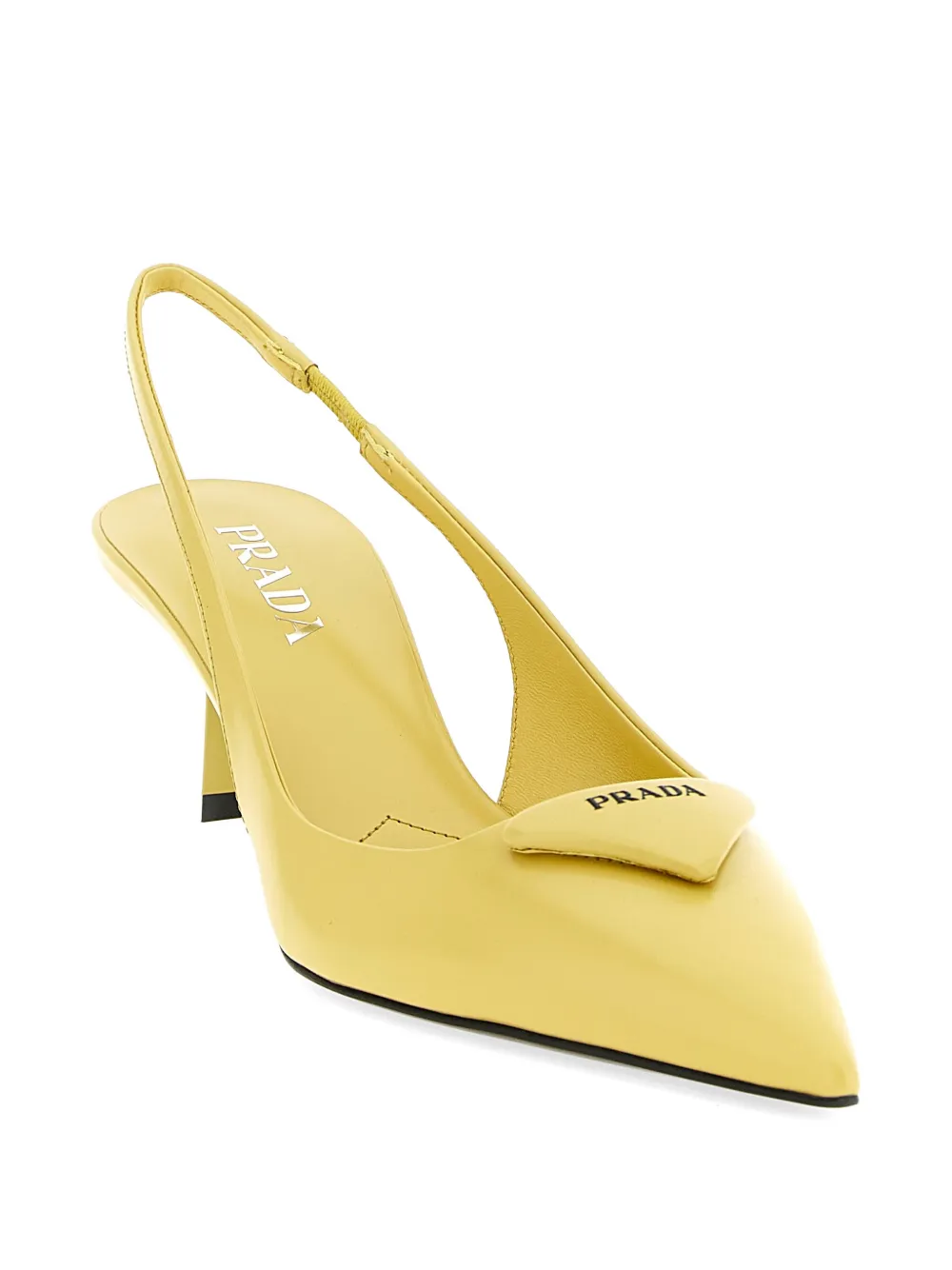 Prada Leren pumps Geel