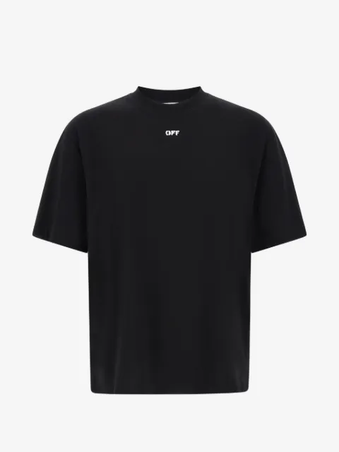 Off-White playera con logo estampado