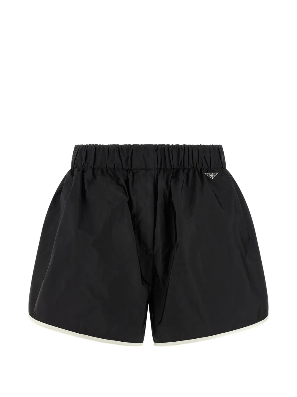 Prada Re-Nylon Piuma elasticated shorts - Nero