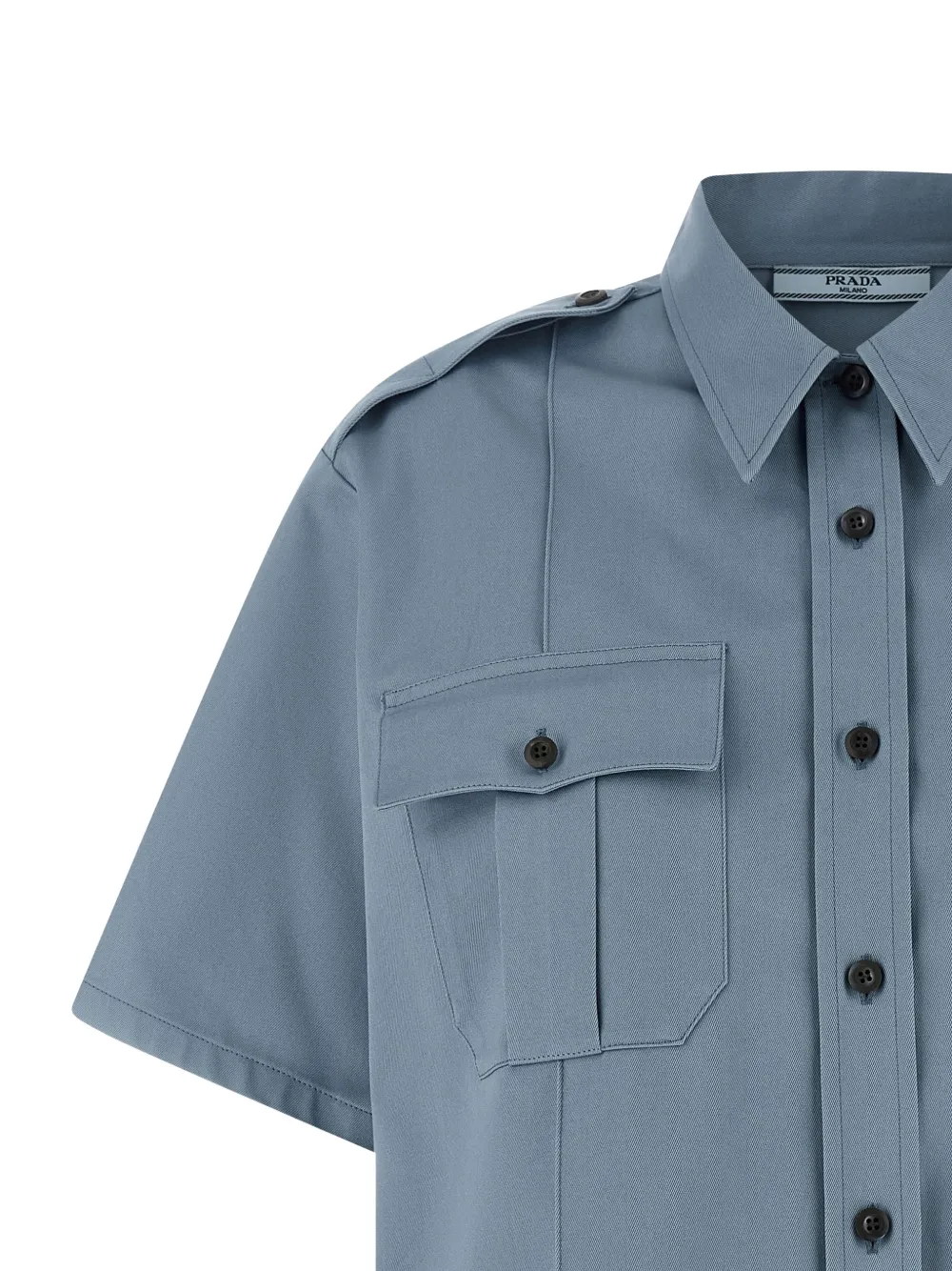  Prada Camicia Con Tasche - Blu 