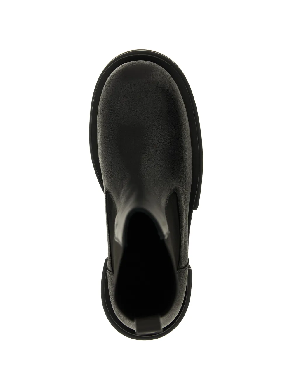 Rick Owens Beetle Bogun leather chelsea boots Zwart