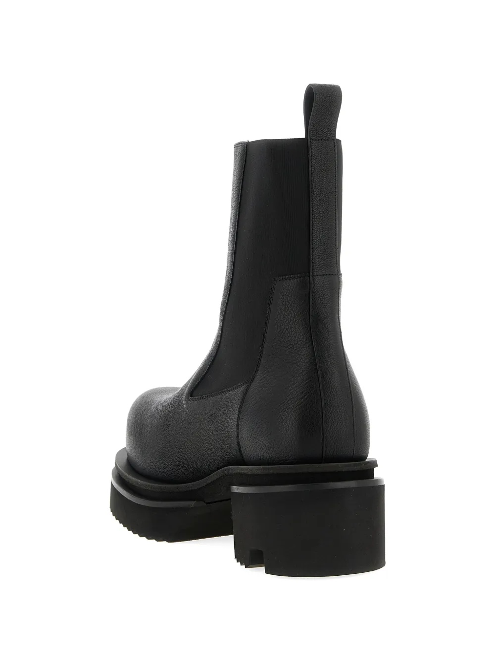 Rick Owens Beetle Bogun leather chelsea boots Zwart