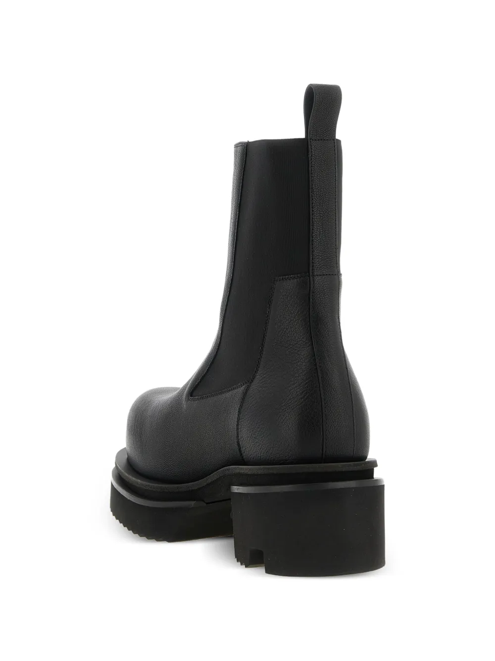 Rick Owens Beetle Bogun Leather Chelsea Boots | Black | FARFETCH NO