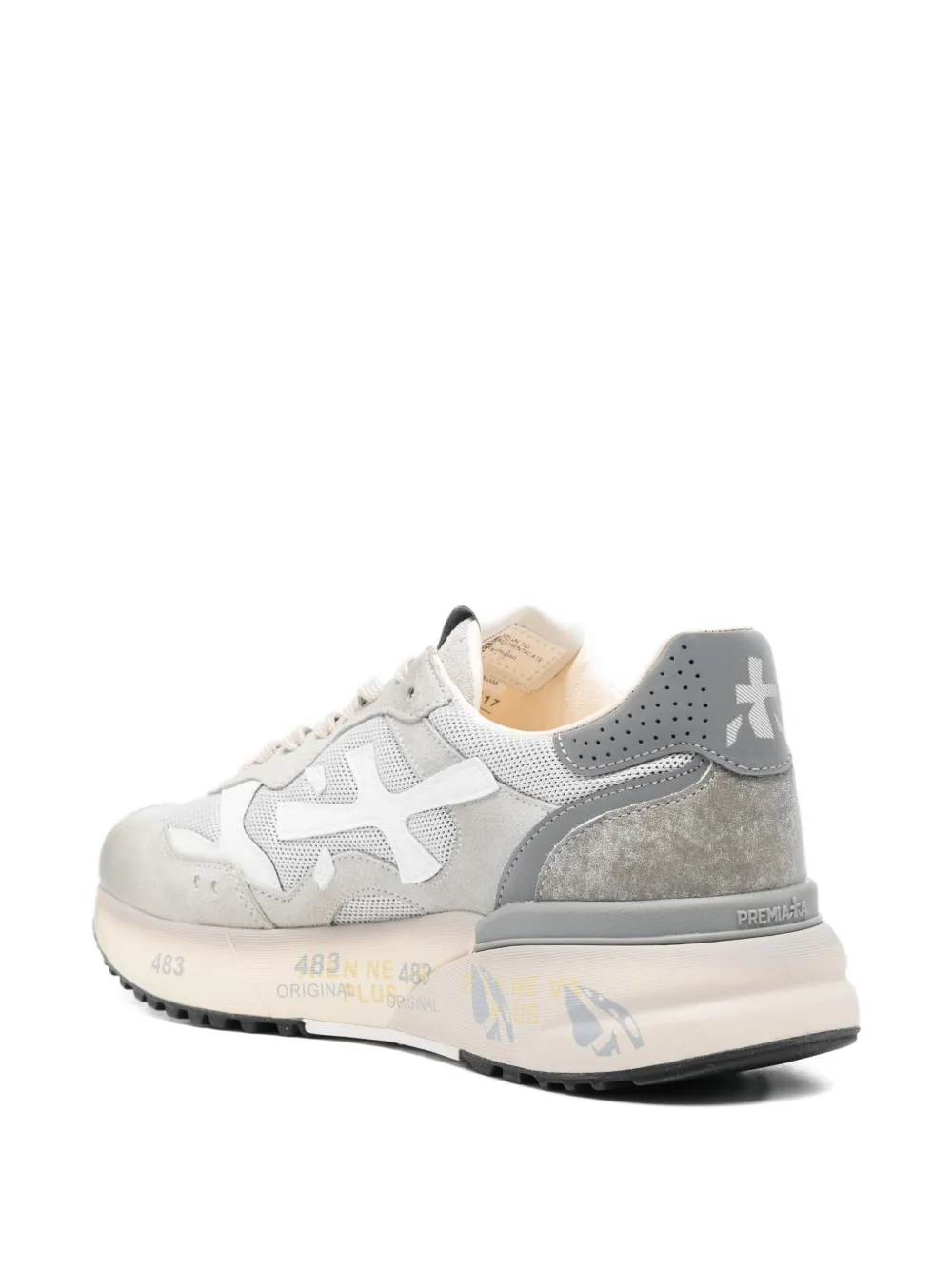 Premiata Mick sneakers met logopatch Grijs