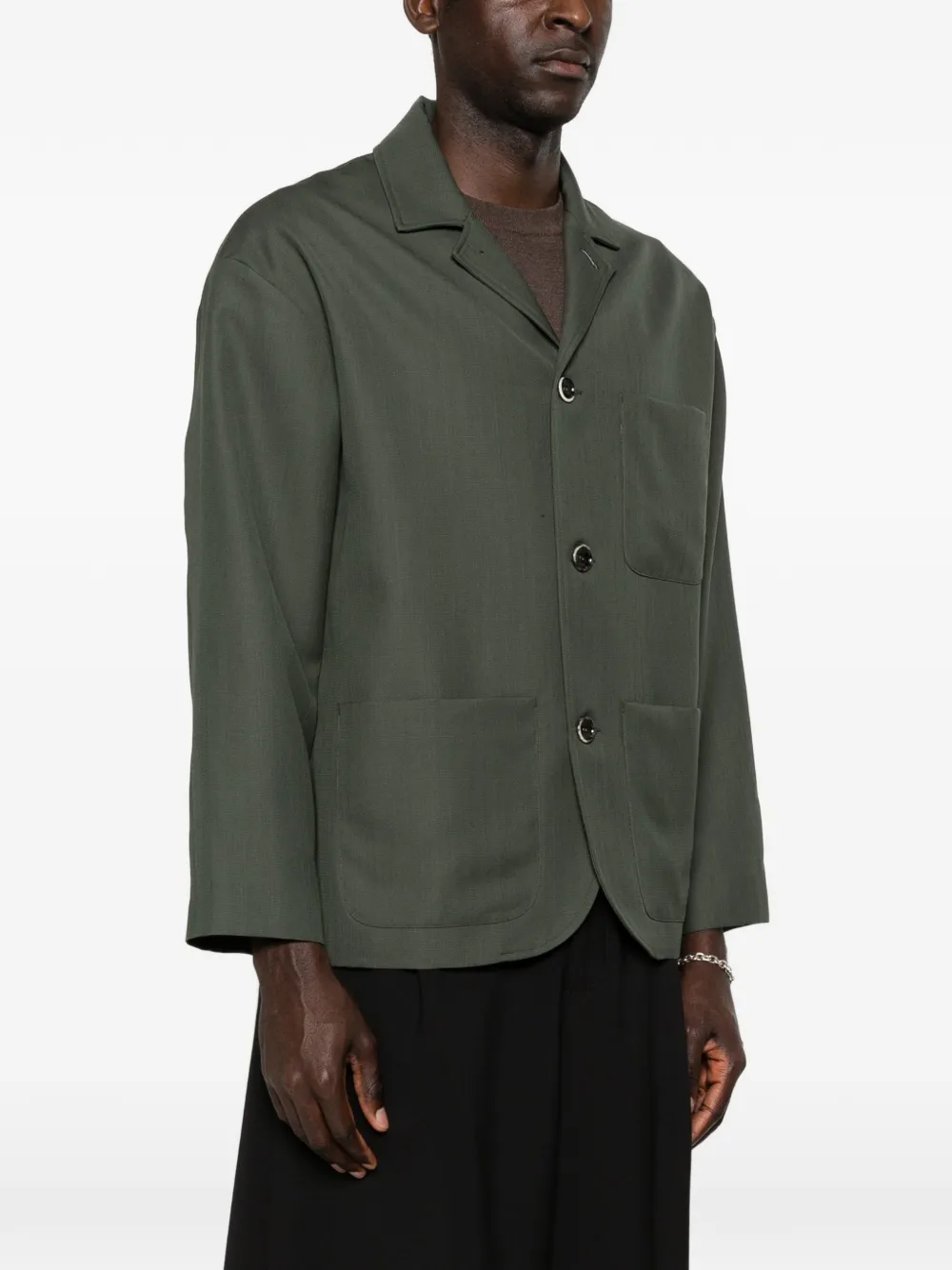  Nine In The Morning Caio Multi-pocket Shirt Jacket - Green 