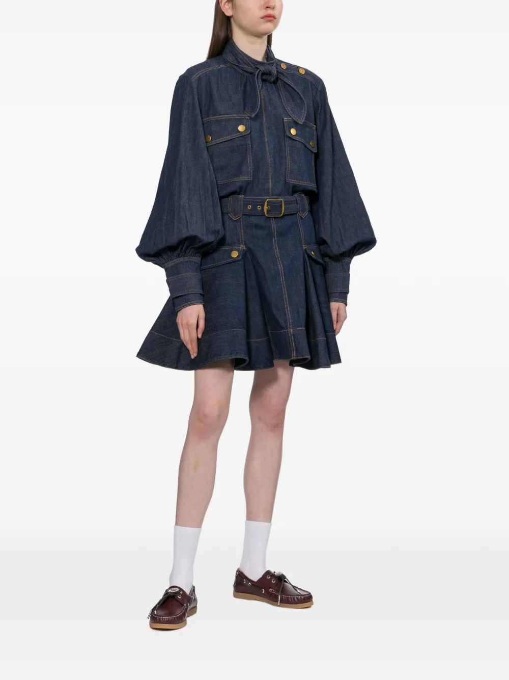  Zimmermann Cargo Blouse - Blue 