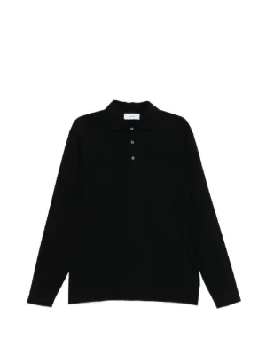 LARDINI ブラック コットン　ショートスリーブポロシャツ LARDINI ブラック コットン ショートスリーブポロシャツ 楽天市場
