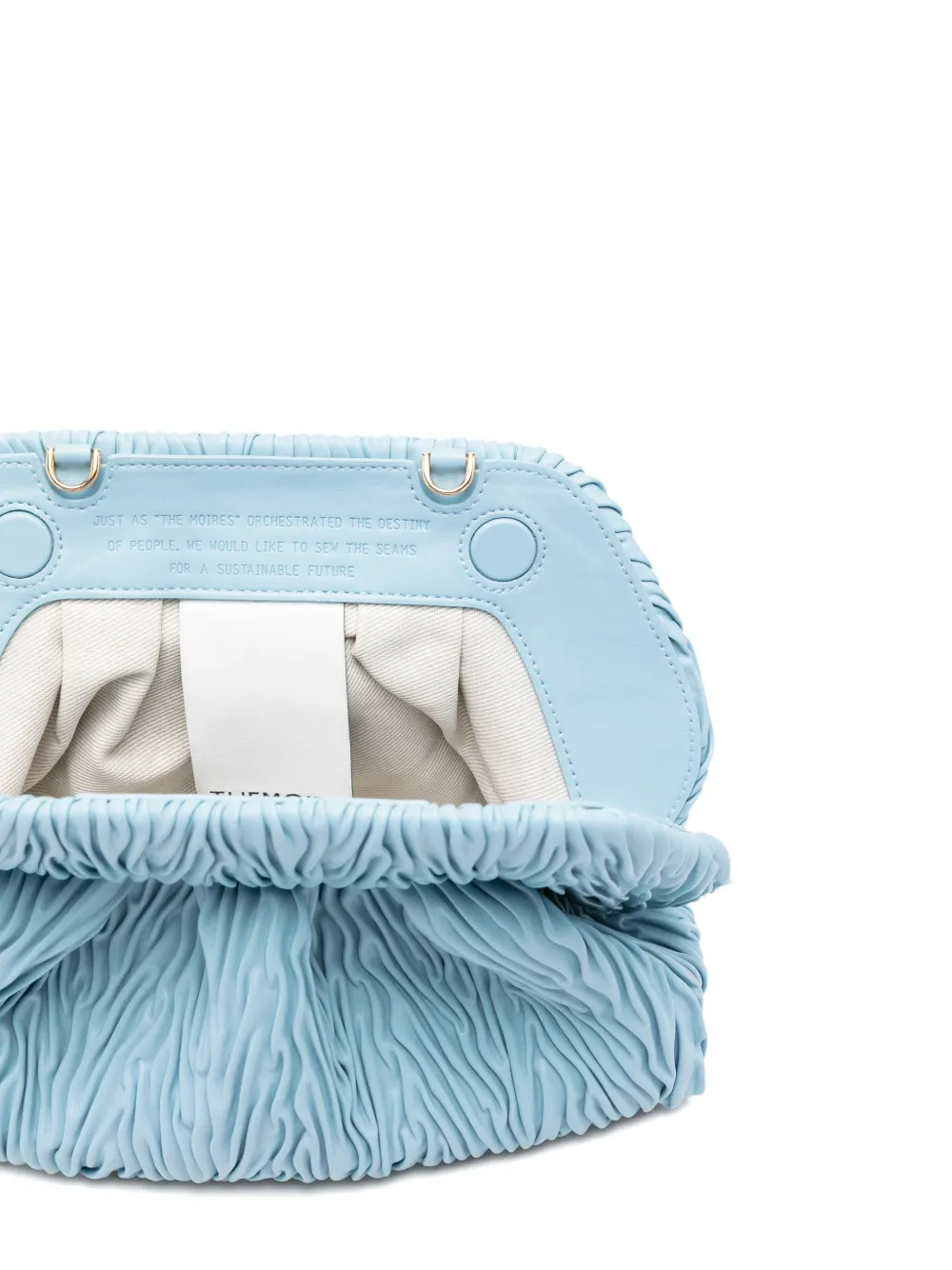 Medium Bios Ruched Shoulder Bag