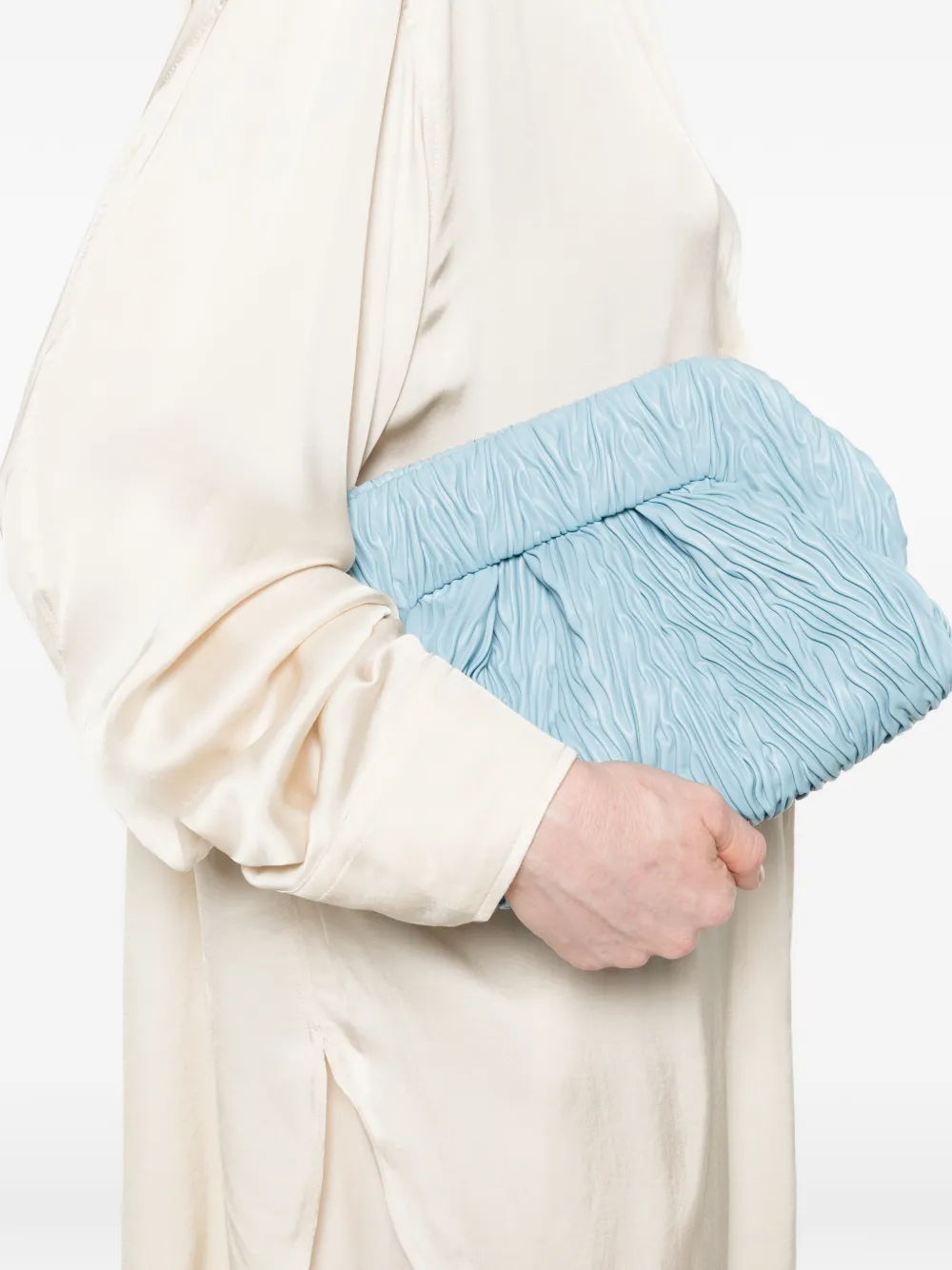 Medium Bios Ruched Shoulder Bag