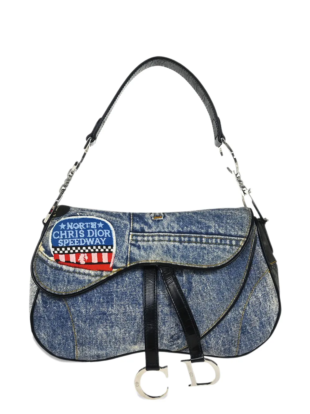 Christian Dior Pre-Owned 2001 Speedway Saddle handbag - Blu