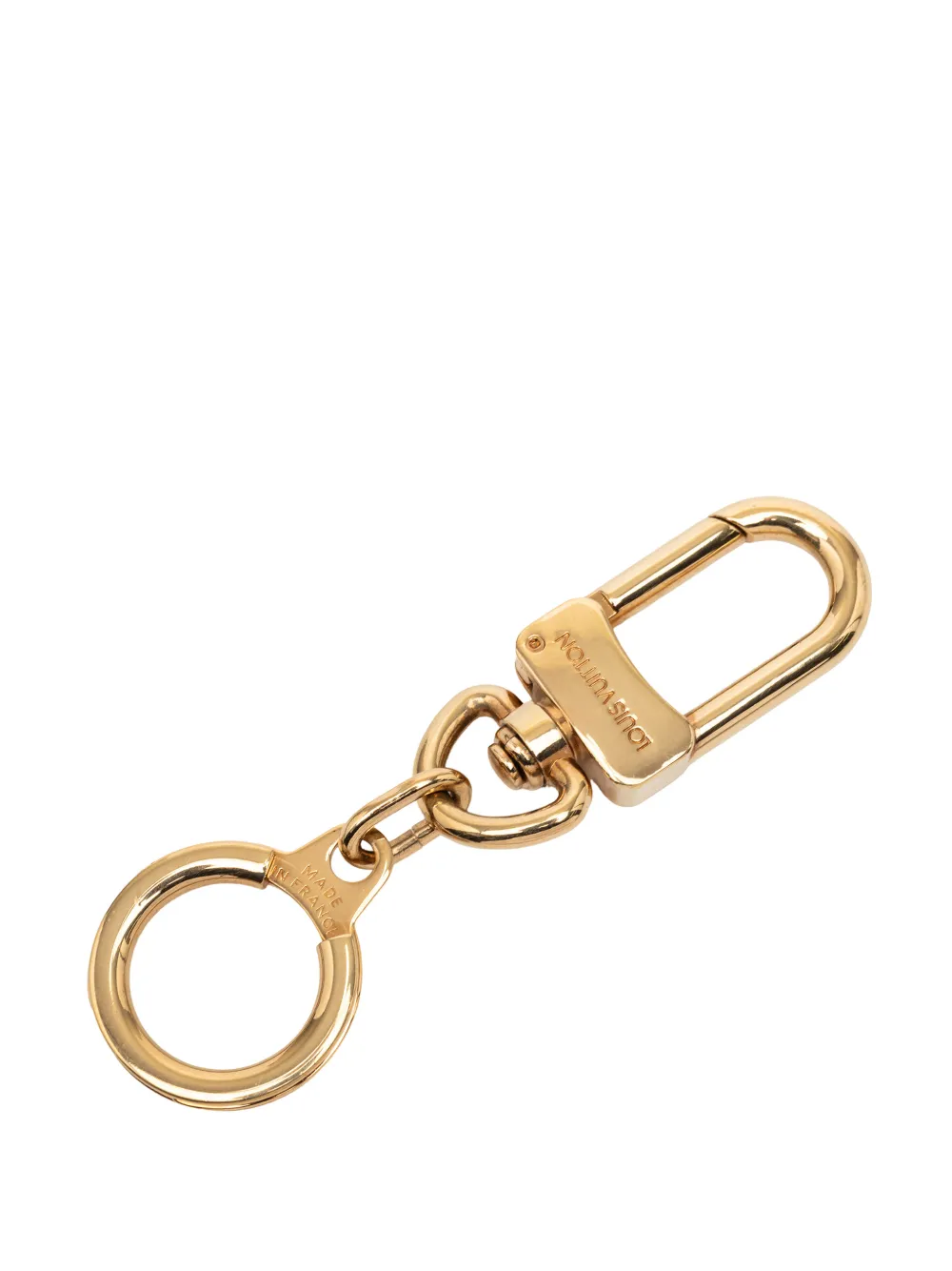 Louis Vuitton Pre-Owned 2010-2026 Gold Plated Bolt Extender Ring key chain - Oro
