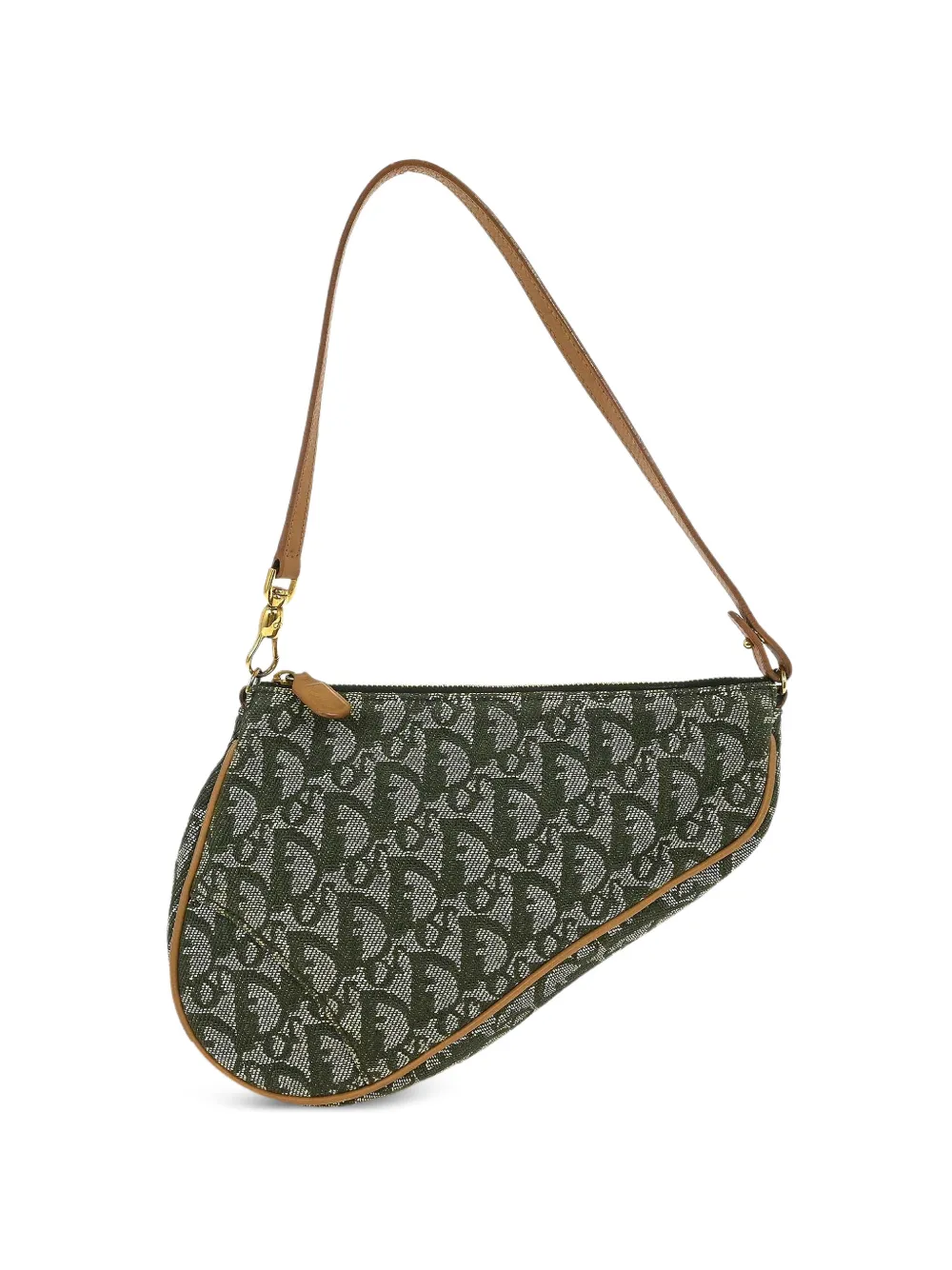 Christian Dior Pre-Owned 2001 Saddle trotter shoulder bag - Verde