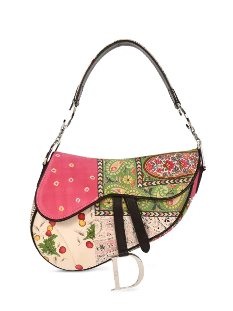 Christian Dior Pre-Owned 2003 Saddle patchwork shoulder bag