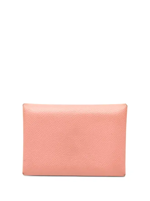 Hermès Pre-Owned 2021 Epsom Calvi Duo card holder