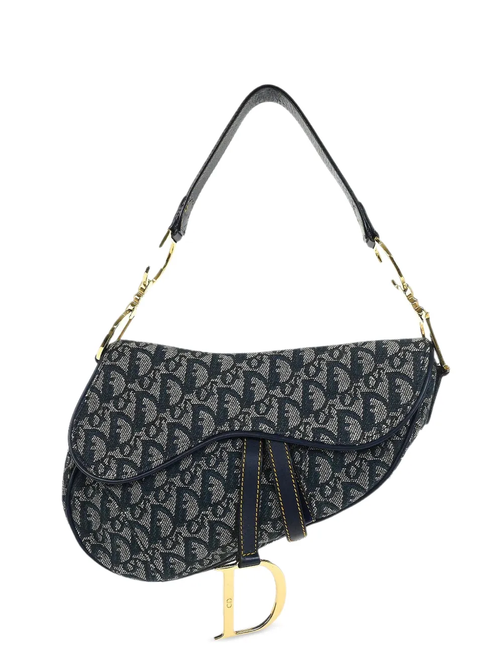 Christian Dior Pre-Owned 2000 Saddle tote bag - Blu