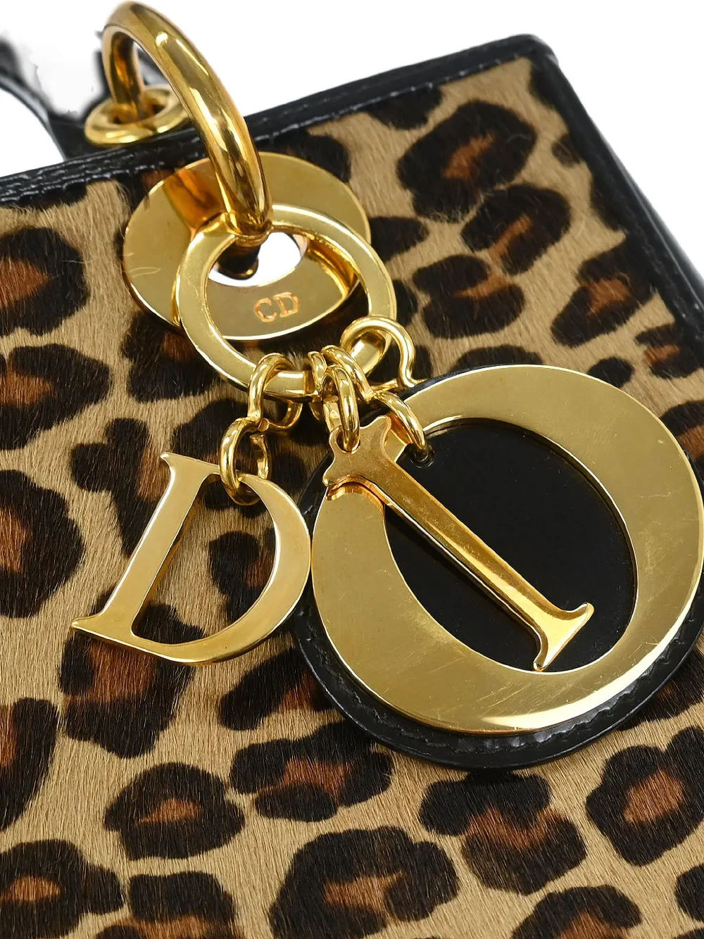 1997 Lady Dior Leopard-Pattern Tote Bag