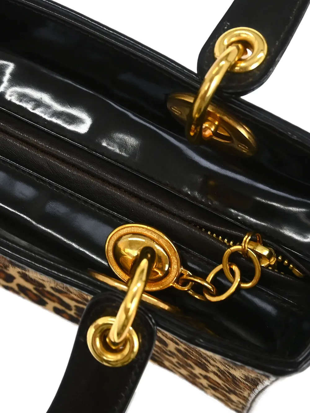 1997 Lady Dior Leopard-Pattern Tote Bag