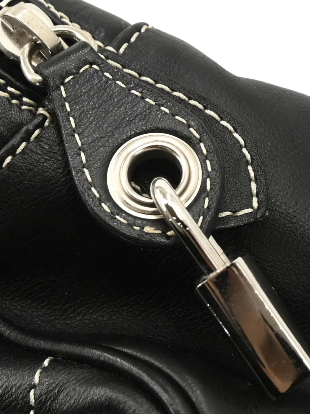 Dior Pre-owned 2006 Top-handle Leather Tote Bag in Black, view 5