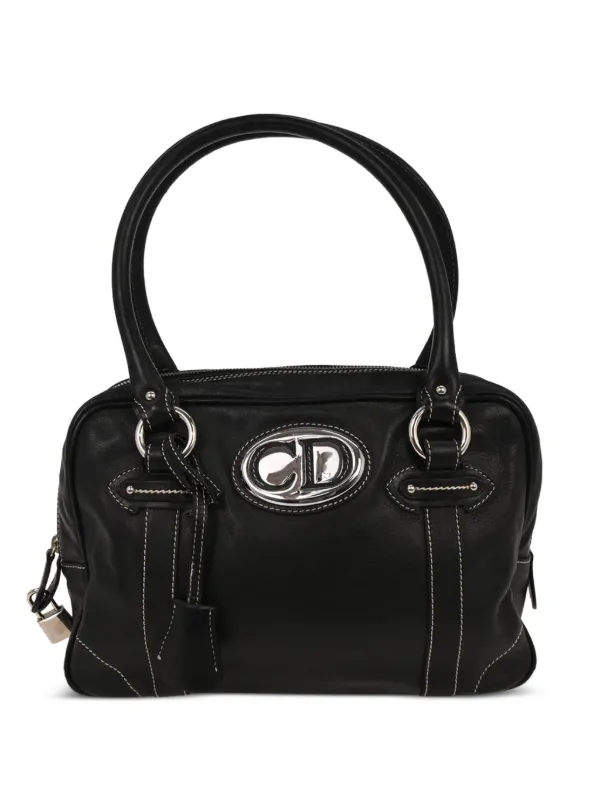 Dior Pre-owned 2006 Top-handle Leather Tote Bag in Black