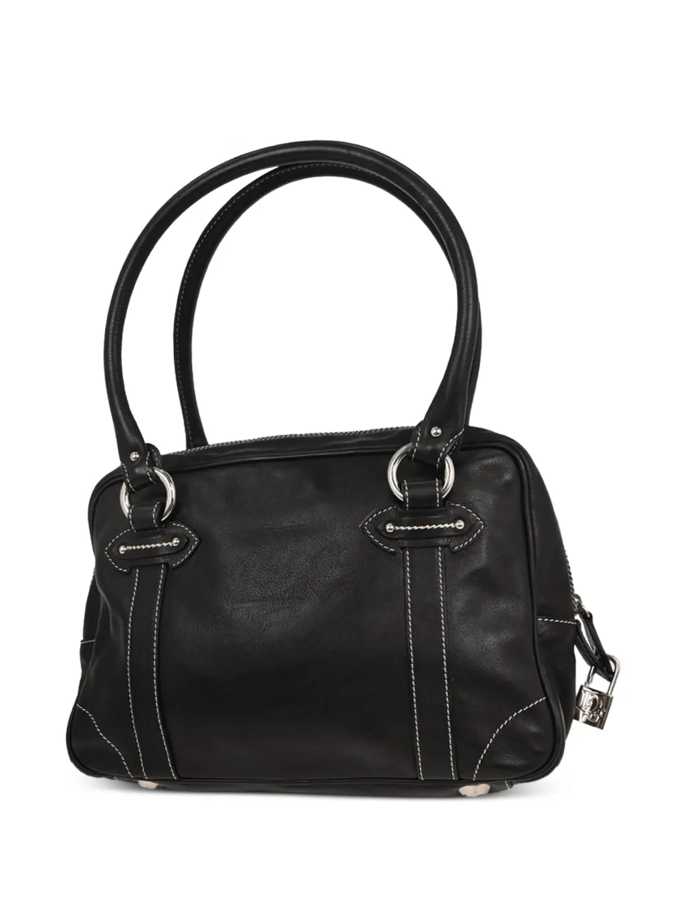 Dior Pre-owned 2006 Top-handle Leather Tote Bag in Black, view 2