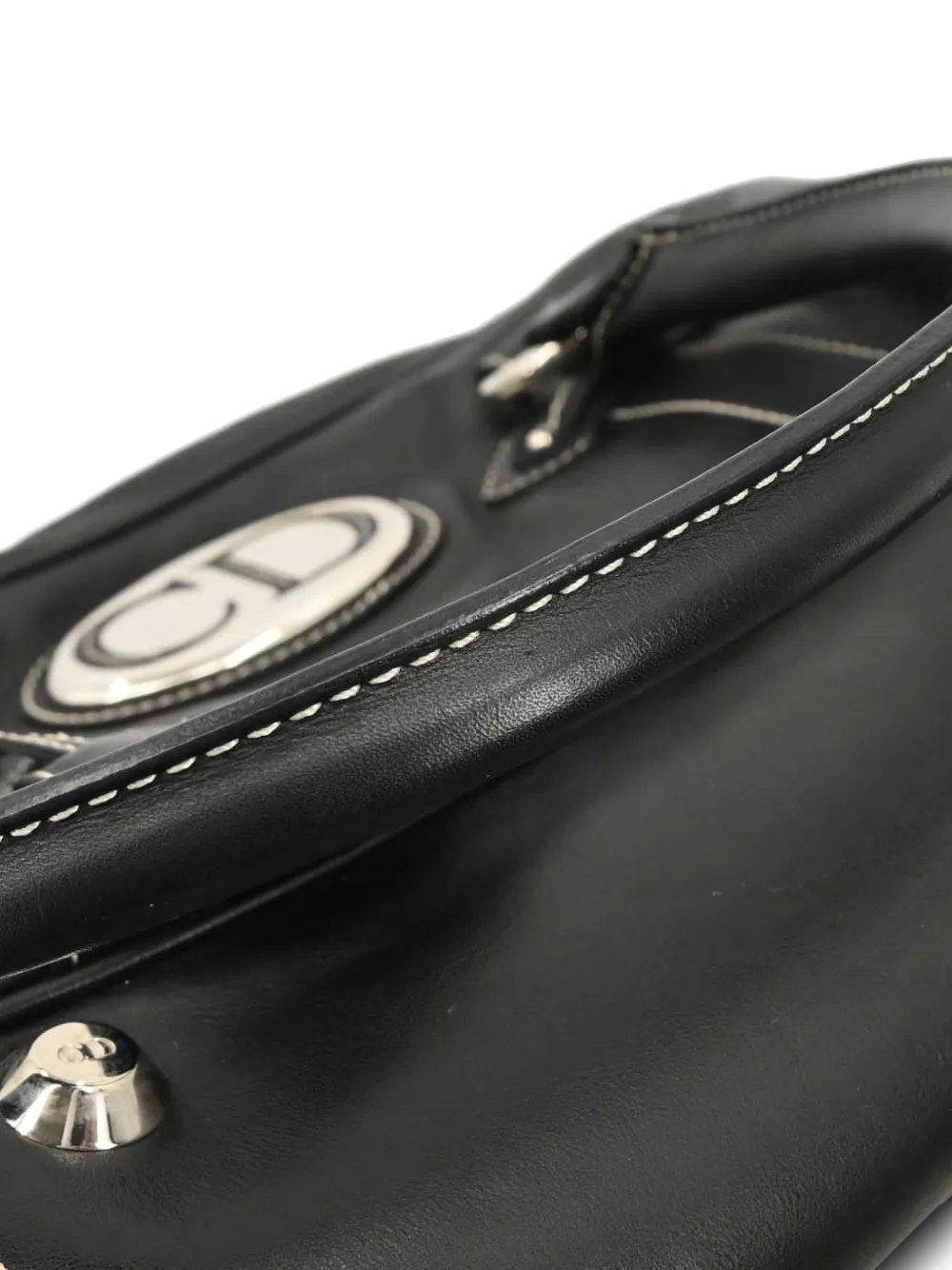 Dior Pre-owned 2006 Top-handle Leather Tote Bag in Black, view 4