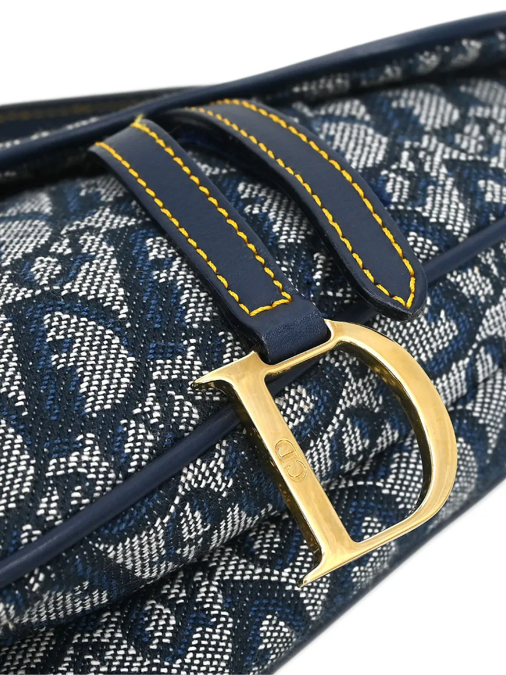  Christian Dior Pre-owned 2000 Saddle Canvas Tote Bag - Blue 