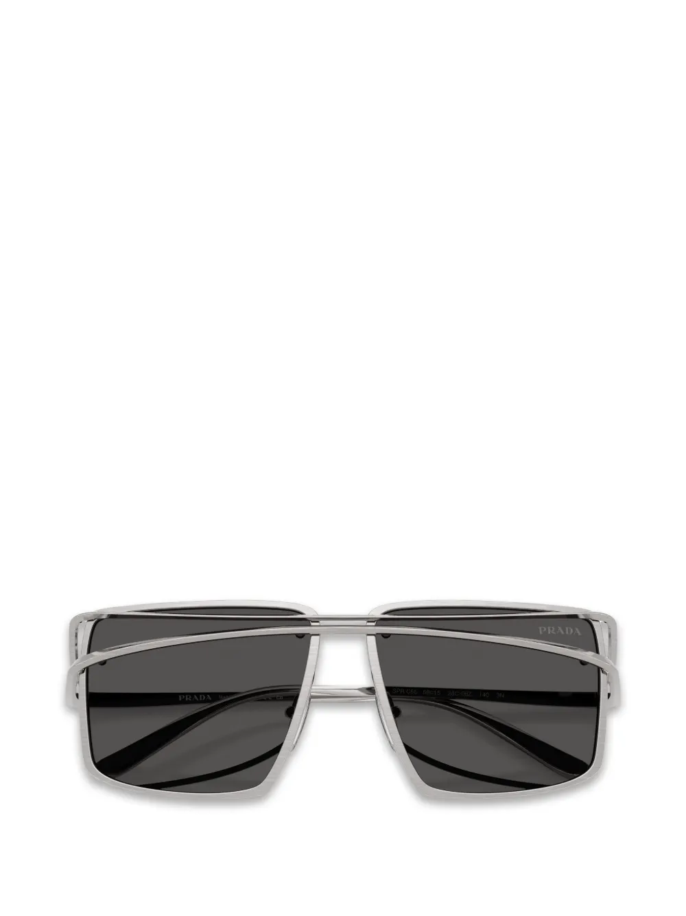 Prada Eyewear Zonnebril met oversized montuur Zilver