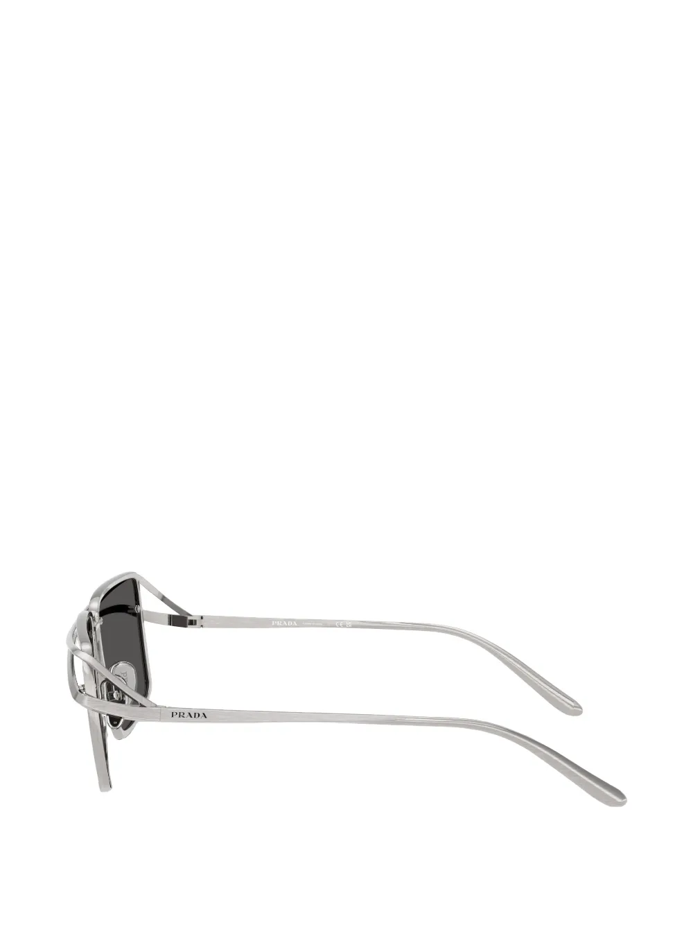 Prada Eyewear Zonnebril met oversized montuur Zilver