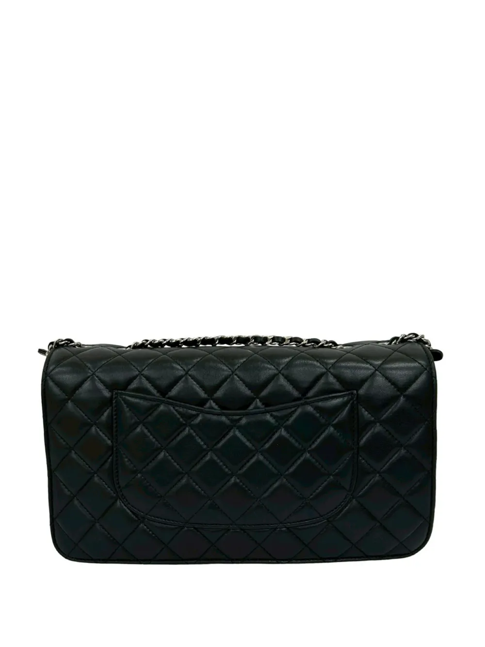 2012 Quilted Lambskin Clams Pocket Accordion Flap Crossbody Bag