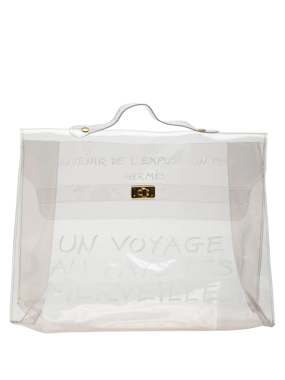 Hermès Pre-Owned 1997 Vinyl Souvenir De L Exposition Kelly handbag - Bianco